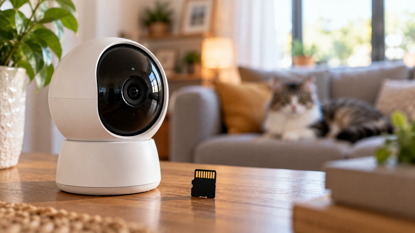 camara wifi para vigilar mascotas con tarjeta de memoria micro sd cámara para mascotas con almacenamiento local microSD