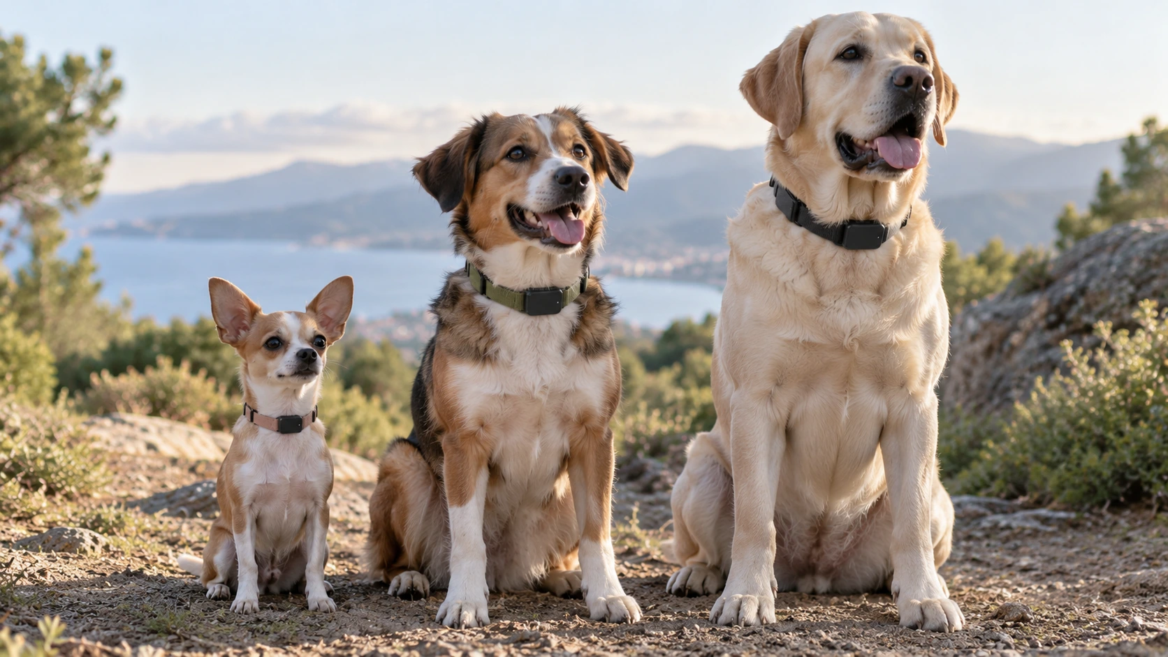 collares localizadores gps para perros de todos los tamaños GPS para perros pequeños medianos y grandes