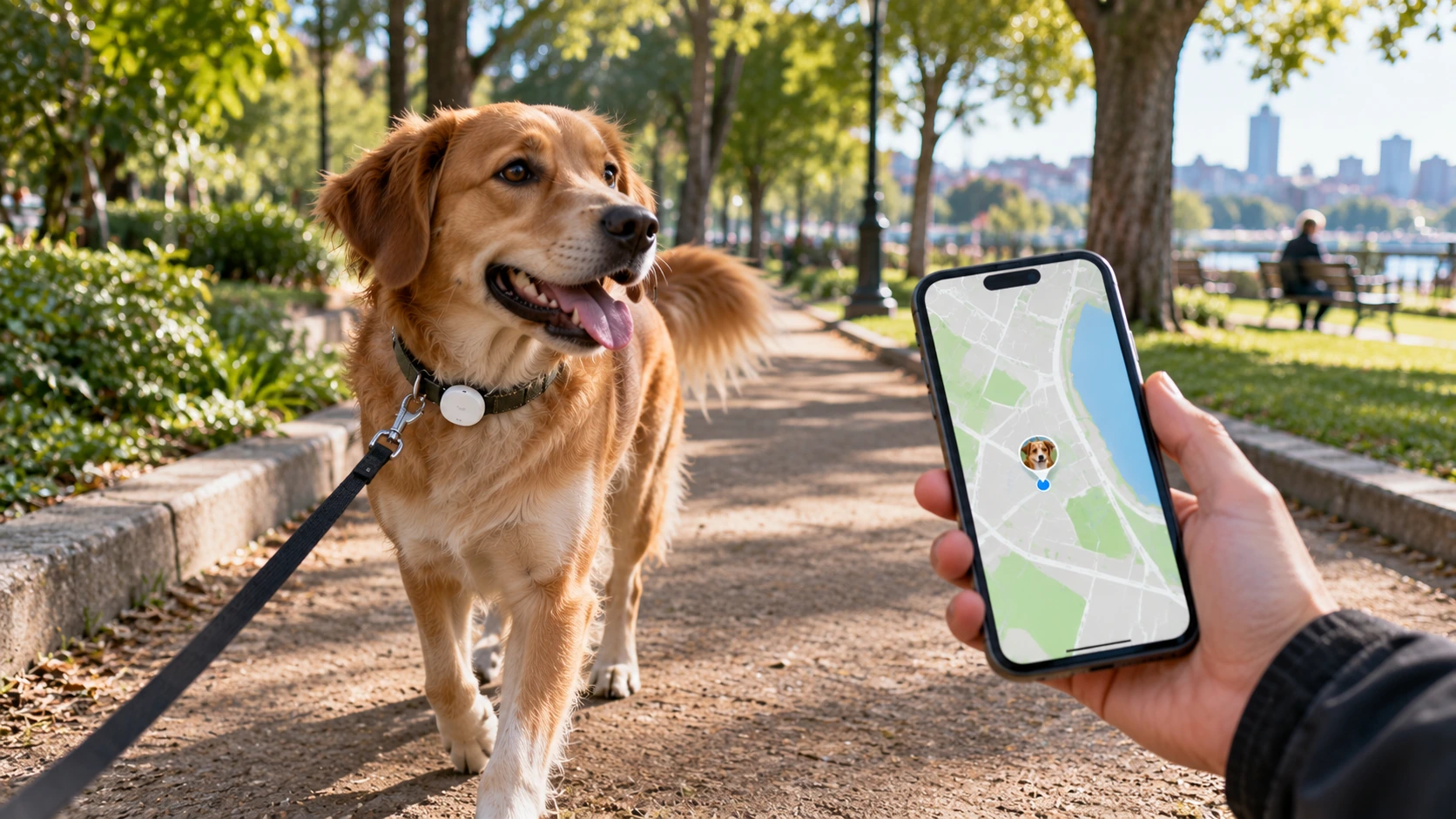 etiqueta localizadora para perros AirTag para perros como localizador en el collar