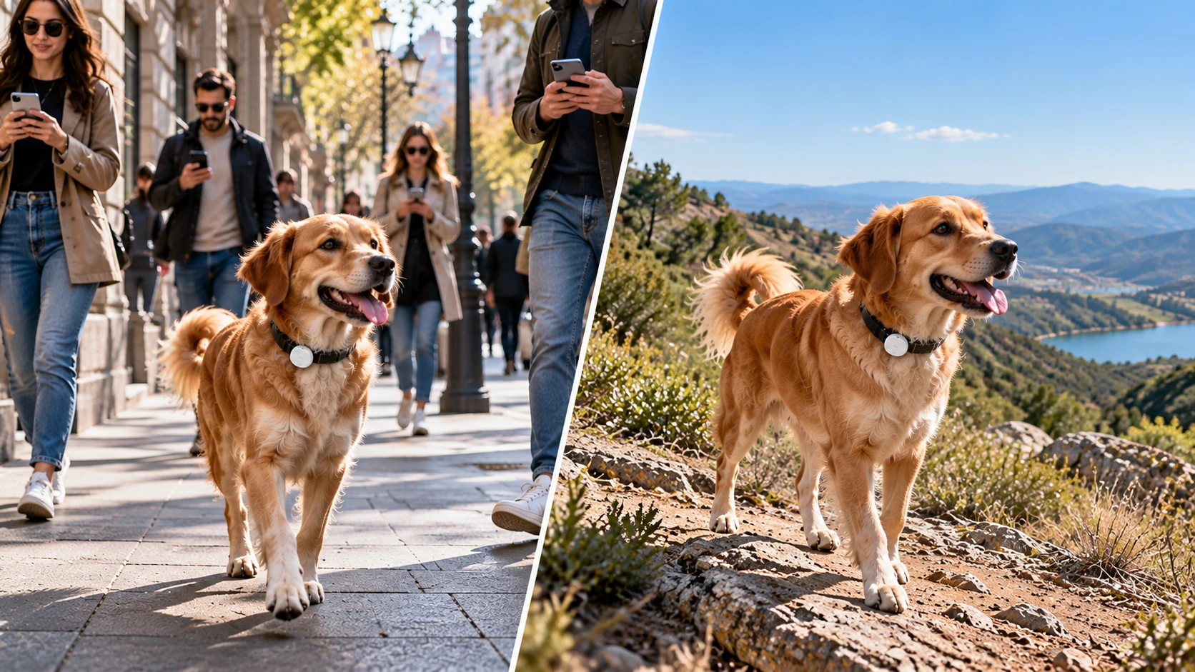 localizador de perros en ciudades y zonas rurales AirTag para perros en ciudad y zona rural
